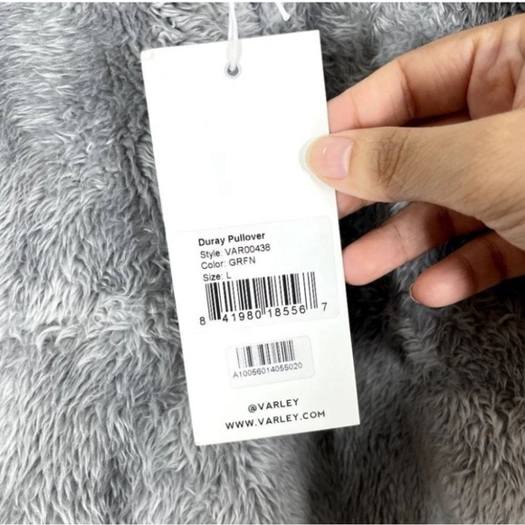 Varley NWT Griffin Duray Faux Shearling Pullover Size L Women's Long Sleeve - Picture 6 of 12